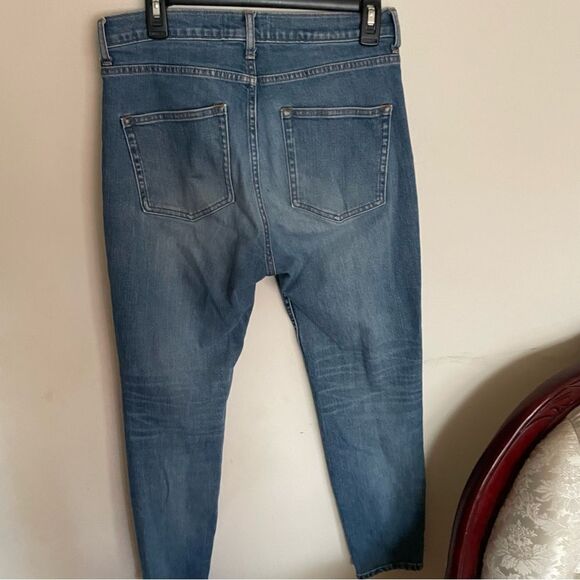 Everlane High Rise Medium Wash Skinny Jeans- Size 30 Regular - Picture 3 of 8